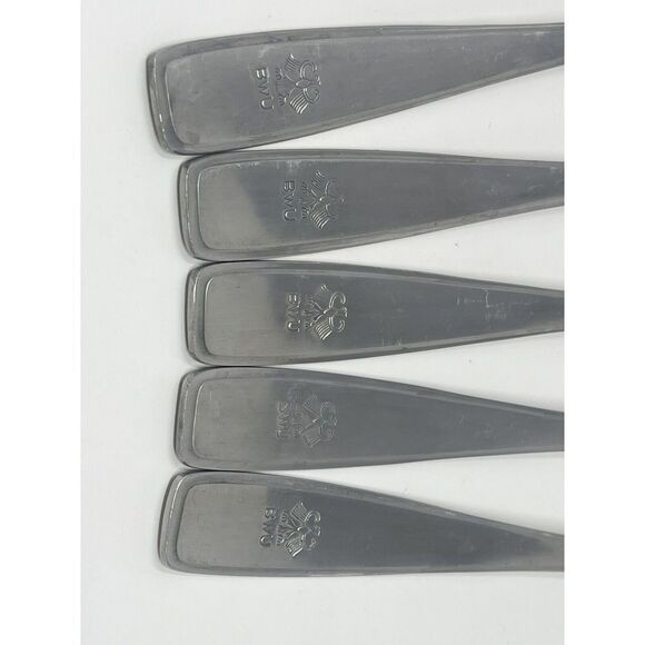 Schulze 66 BWU Germany Vintage Rare Stainless Steel Dinner Forks 8.25” Set Of 5 - Picture 3 of 8
